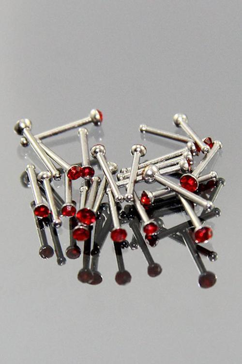 TDGR00406 Kırmızı Taşlı Hızma Piercing K3
