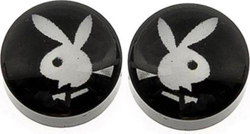 TKPE00504 Playboy Çift Taraf Mıknatıs Unisex Küpe K2
