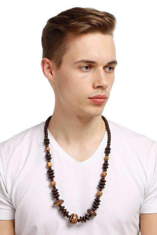 TKLY01731 Hindistan Cevizi Ağacı Coconut Kolye