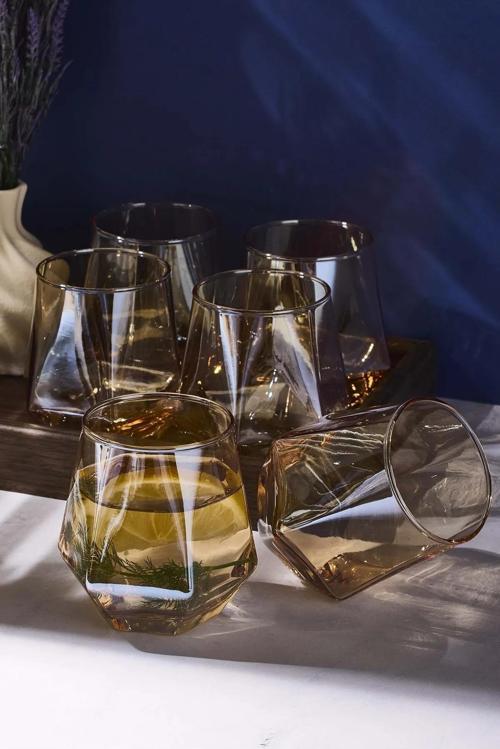 Harper Amber 320 ml 6'lı Cam Bardak 16671