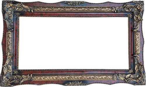 Dekoratif İşlemeli Ahşap Çerçeve 124x73 cm 014