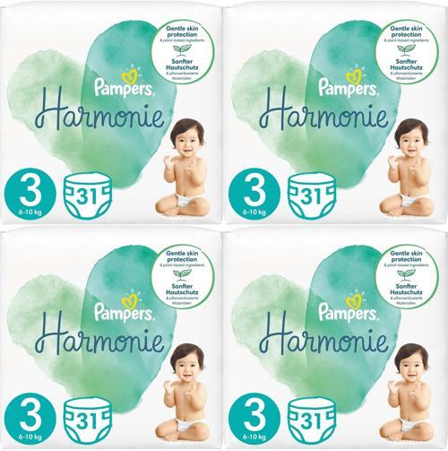 Pampers Harmonie Bebek Bezi Beden:3 (6-10KG) Midi 124 Adet Avantaj Ultra Fırsat Pk