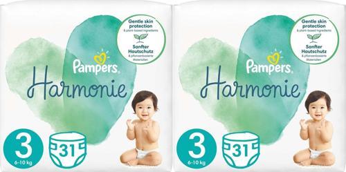 Pampers Harmonie Bebek Bezi Beden:3 (6-10KG) Midi 62 Adet Ekonomik Ultra Fırsat Pk