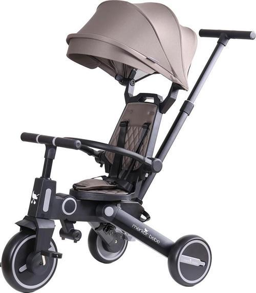 7in1 Falky Katlanabilir Çift Yönlü Üç Tekerlekli Bebek ve Çocuk Bisikleti Yeşil