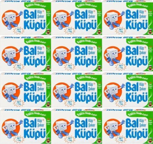 Balküpü Küp Şeker 360 Adet 1 Kg 12 Adet