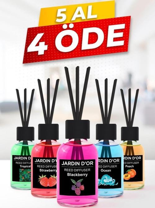 5 AL 4 ÖDE ÇUBUKLU ODA KOKUSU BLACKBERRY STRAWBERRY OCEAN TROPICAL PEACH 50 ML