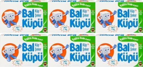 Balküpü Küp Şeker 360 Adet 1 Kg 6 Adet