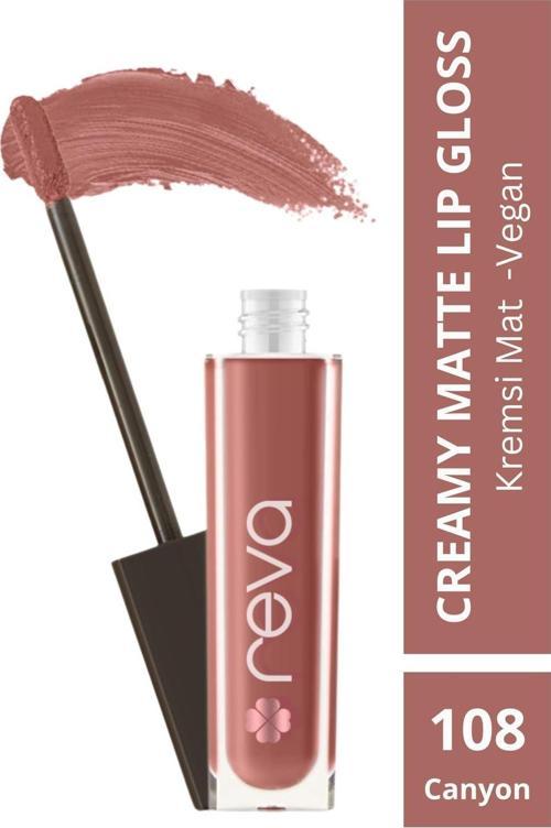 Creamy Matte Lip Gloss Canyon Rose - Mat Krem Dudak Parlatıcısı - No:108 - Vegan & Temiz Içerik