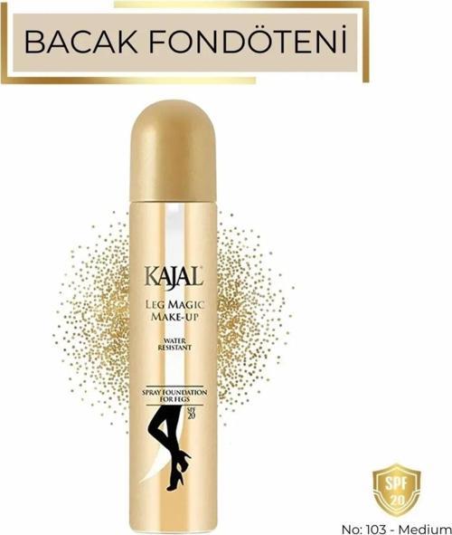 Sprey Bacak Fondöteni No:103 75 ml - Suya Dayanıklı Cilt Tonu Eşitleyici Spray On Leg Foundation