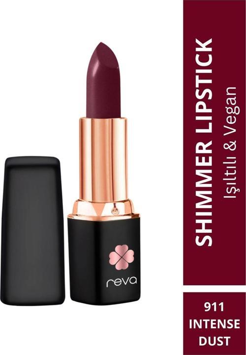Shimmer Lipstick Intense Rust - Işıltı Ruj - 4 gr - No: 911 - Vegan & Temiz Içerik