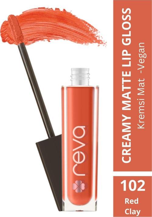 Creamy Matte Lip Gloss Red Clay - Mat Krem Dudak Parlatıcısı - No: 102 - Vegan & Temiz İçerik