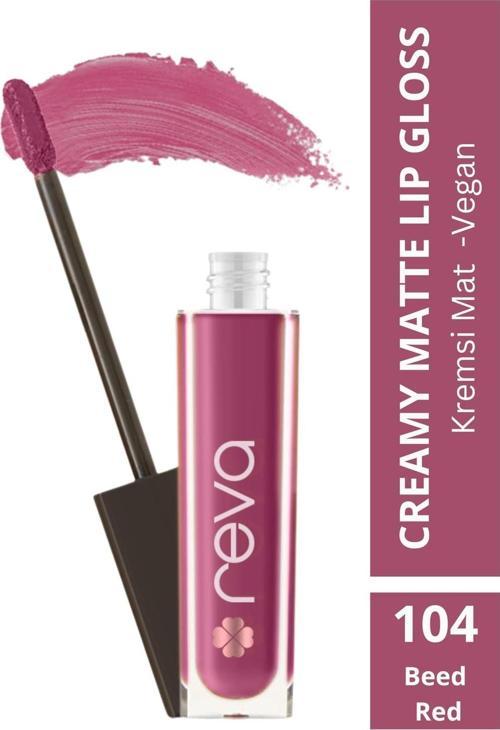 Creamy Matte Lip Gloss Beet Red - Mat Krem Dudak Parlatıcısı - No: 104 - Vegan & Temiz Içerik