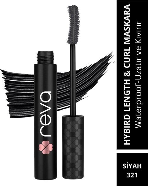 Uzatan Hibrit Maskara - Hybrid Length & Curl Mascara Black - No: 321 - Vegan Temiz Içerik