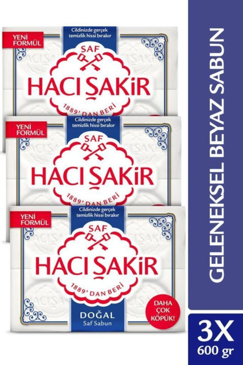 Doğal Geleneksel Saf Beyaz Sabun 4x150 gr X3 Adet