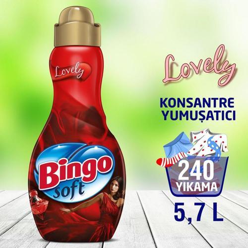 Soft Konsantre Çamaşır Yumuşatıcısı Lovely 1440 ml Ekonomi Paketi 4'lü