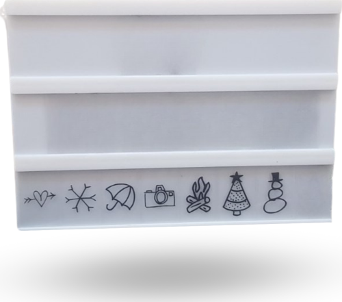 Büro Ev Ofis Hediyesi için Harflerle Işıklı Mesaj Veren Light Box A5 Led Pano