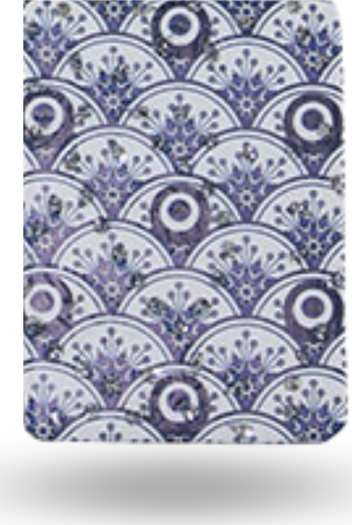 Büro Ev Ofis Hediyesi için İnce Dikdörtgen Nazarlıklı Taşlı El Makyaj Aynası