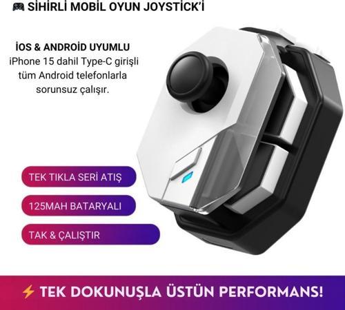 Profesyonel Mobil Oyun Joystick | iOS & Android Uyumlu, Oyun Kontrol Cihazı, Tak-Çalıştır