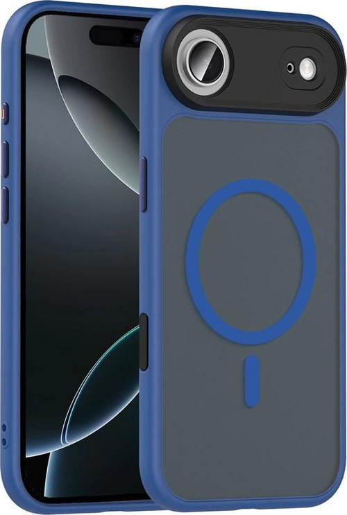 Apple İphone 17 Air Kılıf Mat Arka Yüzey Wireless Şarj Özellikli Zore Flet M-Safe Kapak