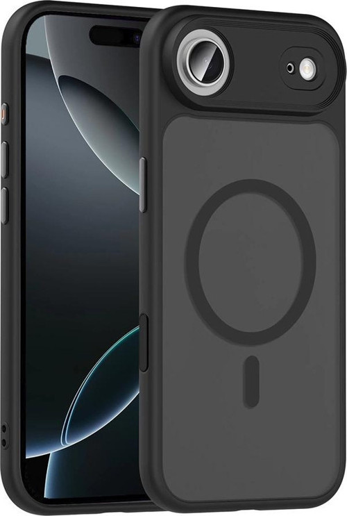 Apple İphone 17 Air Kılıf Mat Arka Yüzey Wireless Şarj Özellikli Zore Flet M-Safe Kapak