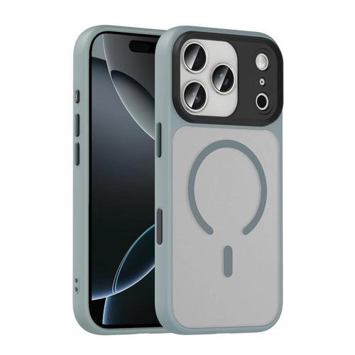 Apple iPhone 17 Pro Max Kılıf Mat Arka Yüzey Wireless Şarj Özellikli Zore Flet M-safe Kapak