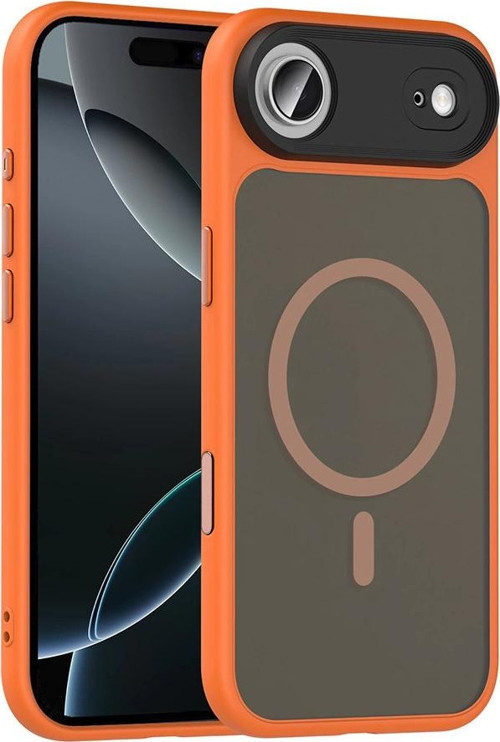 Apple İphone 17 Air Kılıf Mat Arka Yüzey Wireless Şarj Özellikli Zore Flet M-Safe Kapak