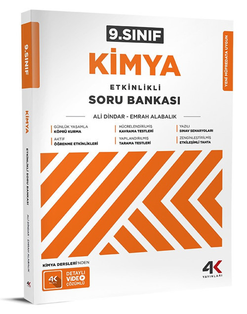 4K 2026 9. Sınıf Kimya Etkinlikli Soru Bankası