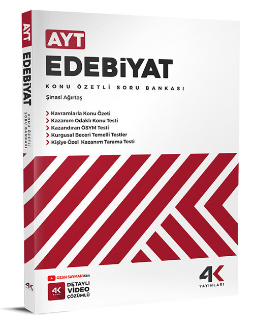 4K 2026 Ayt Edebiyat Konu Özetli Soru Bankası
