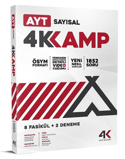 4K 2026 Ayt Sayısal Kamp Kitabı