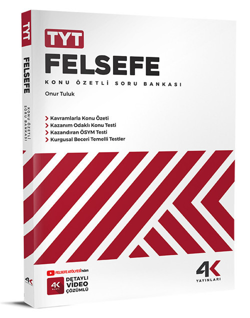 4K 2026 Tyt Felsefe Konu Özetli Soru Bankası