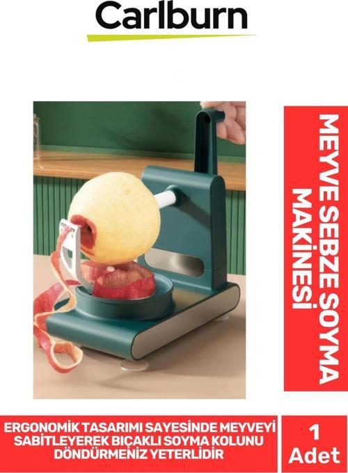 Özel Üretim Ergonomik Yapılı Pratik Vakumlu Kaymaz Meyve Sebze Soyma Makinesi