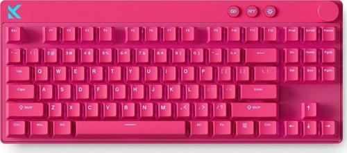 Mix 87 Rose Red %80 Apollo Manyetik Switch 8K Hz He Rgb Hotswap Mekanik Gaming Klavye