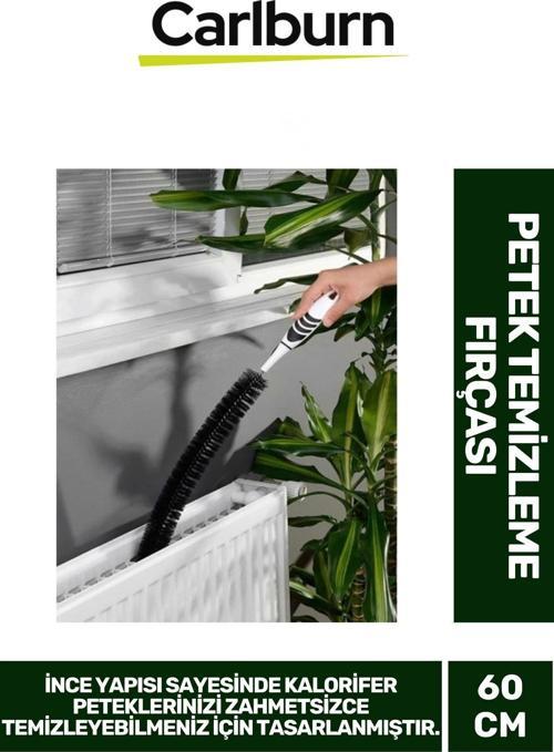 Premium Toz Alma Hafif Püsküllü 60cm Kalorifer Petek Detaylı Temizleme Fırçası