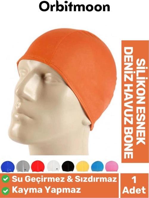 Yeni Seri Kaymaz Su Geçirmez Sızdırmaz Silikon Yüzücü Elastik Yüzme Şapkası Havuz Deniz Bonesi