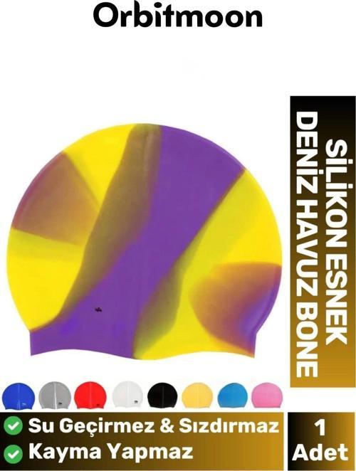 Yeni Seri Kaymaz Su Geçirmez Sızdırmaz Silikon Yüzücü Elastik Yüzme Şapkası Havuz Deniz Bonesi