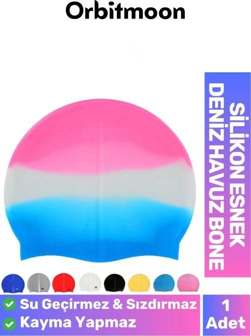 Yeni Seri Kaymaz Su Geçirmez Sızdırmaz Silikon Yüzücü Elastik Yüzme Şapkası Havuz Deniz Bonesi