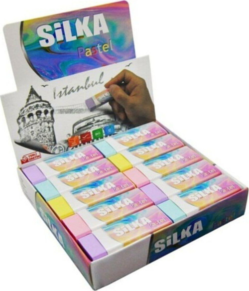 Öğrenci Silgi Pastel 4 Renk (30 Lu Paket)