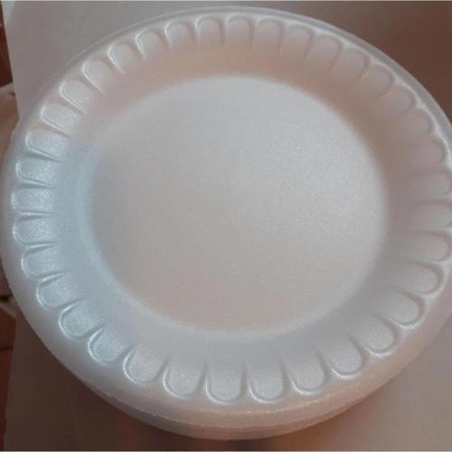 Beyaz Köpük Tabak Yuvarlak 10 Adet Kullan At Piknik Tabağı