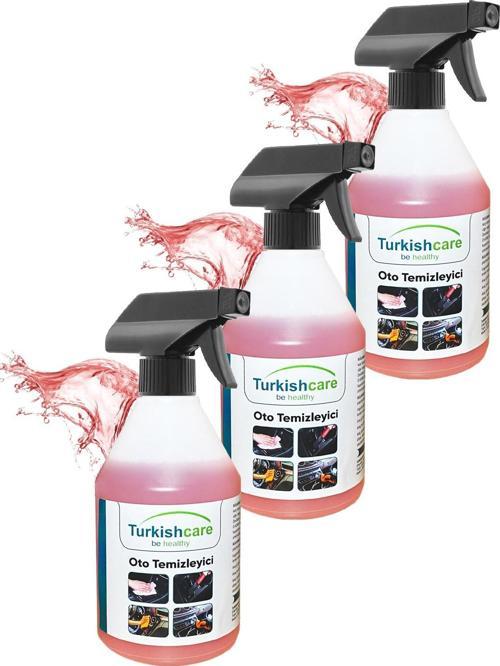 Auto Çok Amaçlı Araç Temizlik Spreyi 500 Ml. Üçlü Set