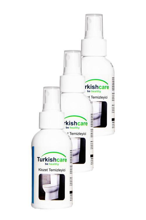 Klozet Tuvalet Temizleyici Hijyen Spreyi Seyahat Ve Çanta Boyu 100 Ml. Üçlü Set