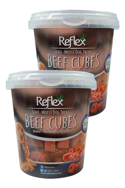 Semi Moist Biftekli Küp Yetişkin Köpek Ödül Maması 500 gr İkili Paket