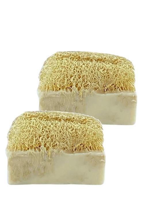 Doğal Kabak Lifli Kaymaklı Sabun 120 gr İkili Set