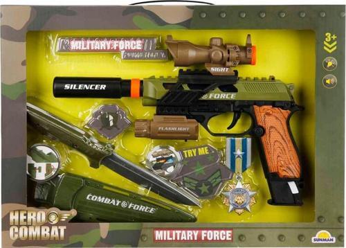 4308 Sesli ve Işıklı Silah Seti -Sunman