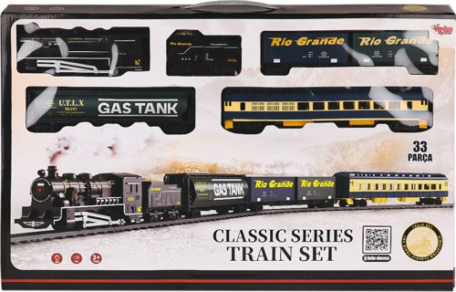 FF-1601C Işıklı ve Sesli 33 Parça Classic Tren - Vardem Oyuncak