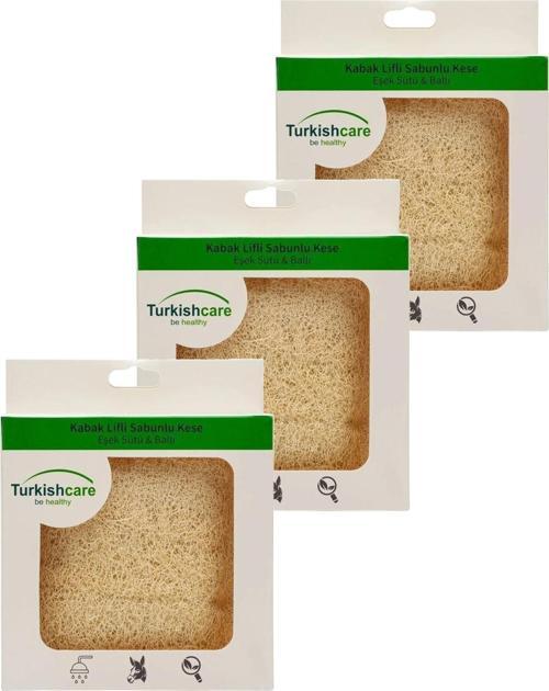 Eşek Sütlü & Ballı Keseli Sabun 100gr. Üçlü Set