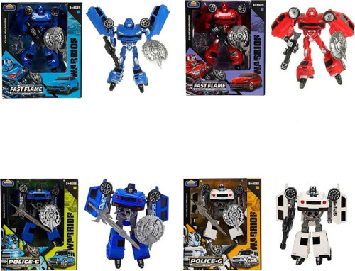 5039 SUN-YFN-ROBOT TRANSFORMER POLICE-G/FAST FLAME 2R 2A