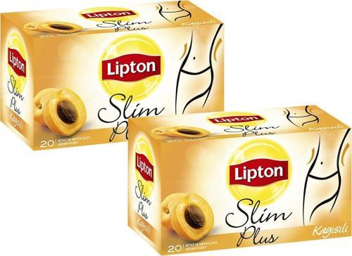Bardak Poşet Çay  -Slim Plus Kayısılı 2'li Paket
