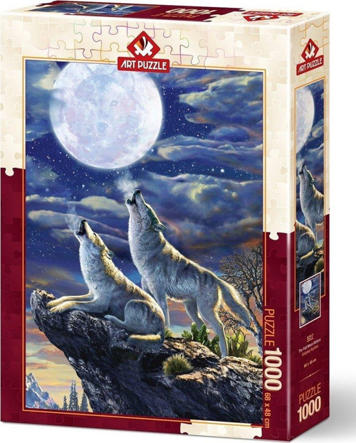 5217 Art Puzzle, Dolunay Kurtları 1000 Parça Puzzle