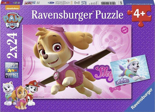 91522 Paw Patrol Skye ve Everest 2x24 parça Ravensburger Puzzle