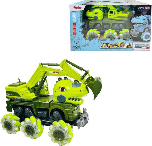 YJ-078-2 1:14 Uzaktan Kumandalı 2.4G Dinozor Kamyon Kazıcı -Vardem
